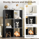 COMHOMA 4, 6, 8 Wood Cube Storage Organizer with Open Back and Removable Back Panels B3001