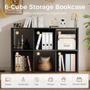 COMHOMA 4, 6, 8 Wood Cube Storage Organizer with Open Back and Removable Back Panels B3001