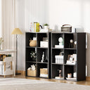 COMHOMA 4, 6, 8 Wood Cube Storage Organizer with Open Back and Removable Back Panels B3001