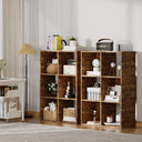 COMHOMA 4, 6, 8 Wood Cube Storage Organizer with Open Back and Removable Back Panels B3001