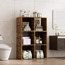 COMHOMA 4, 6, 8 Wood Cube Storage Organizer with Open Back and Removable Back Panels B3001