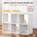 COMHOMA 4, 6, 8 Wood Cube Storage Organizer with Open Back and Removable Back Panels B3001