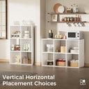 COMHOMA 4, 6, 8 Wood Cube Storage Organizer with Open Back and Removable Back Panels B3001