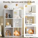 COMHOMA 4, 6, 8 Wood Cube Storage Organizer with Open Back and Removable Back Panels B3001