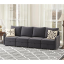COMHOMA L/U Shaped Convertible Sectional Sofa with Big Storage HS301