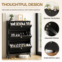 COMHOMA Shoe Storage Cabinet with 3  Flip Drawers