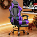 GTPLAYER Gaming Chair with Footrest and Lumbar Support, Height Adjustable GT800A
