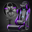 GTPLAYER Gaming Chair with Footrest, Swivel Rocker with Headrest and Lumbar Support GT002NAF