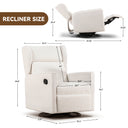 COMHOMA Manual Textile 360° Swivel Manual Rocker Recliner H7030