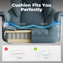 COMHOMA Big and Tall Office Chair with Lumbar Support & Adjustable Footrest GT205