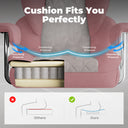 COMHOMA Big and Tall Office Chair with Lumbar Support & Adjustable Footrest GT205