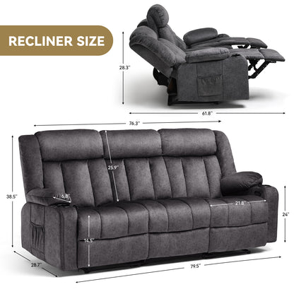 COMHOMA Massage Swivel Recliner H1148