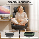 COMHOMA Colorful Big and Tall Office Chair with Lumbar Support & Adjustable Footrest GT205