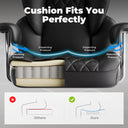 COMHOMA Big and Tall Office Chair with Lumbar Support & Adjustable Footrest GT205