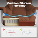 COMHOMA Big and Tall Office Chair with Lumbar Support & Adjustable Footrest GT205