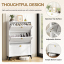 COMHOMA Shoe Storage Cabinet with 3  Flip Drawers