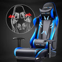 GTPLAYER Gaming Chair with Footrest, Swivel Rocker with Headrest and Lumbar Support GT002NAF