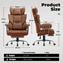 COMHOMA Colorful Big and Tall Office Chair with Lumbar Support & Adjustable Footrest GT205