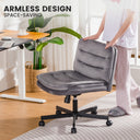 COMHOMA Armless Adjustable Criss Cross Vanity Computer Chair CH310