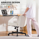 COMHOMA Armless Adjustable Criss Cross Vanity Computer Chair CH310