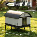 LUCKLIFE® Heated Outdoor Cat House, Weatherproof Shelter with Heating Pad, Winter Use PET06
