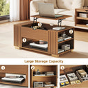 COMHOMA Coffee Table with Lifting Top & Hidden Storage