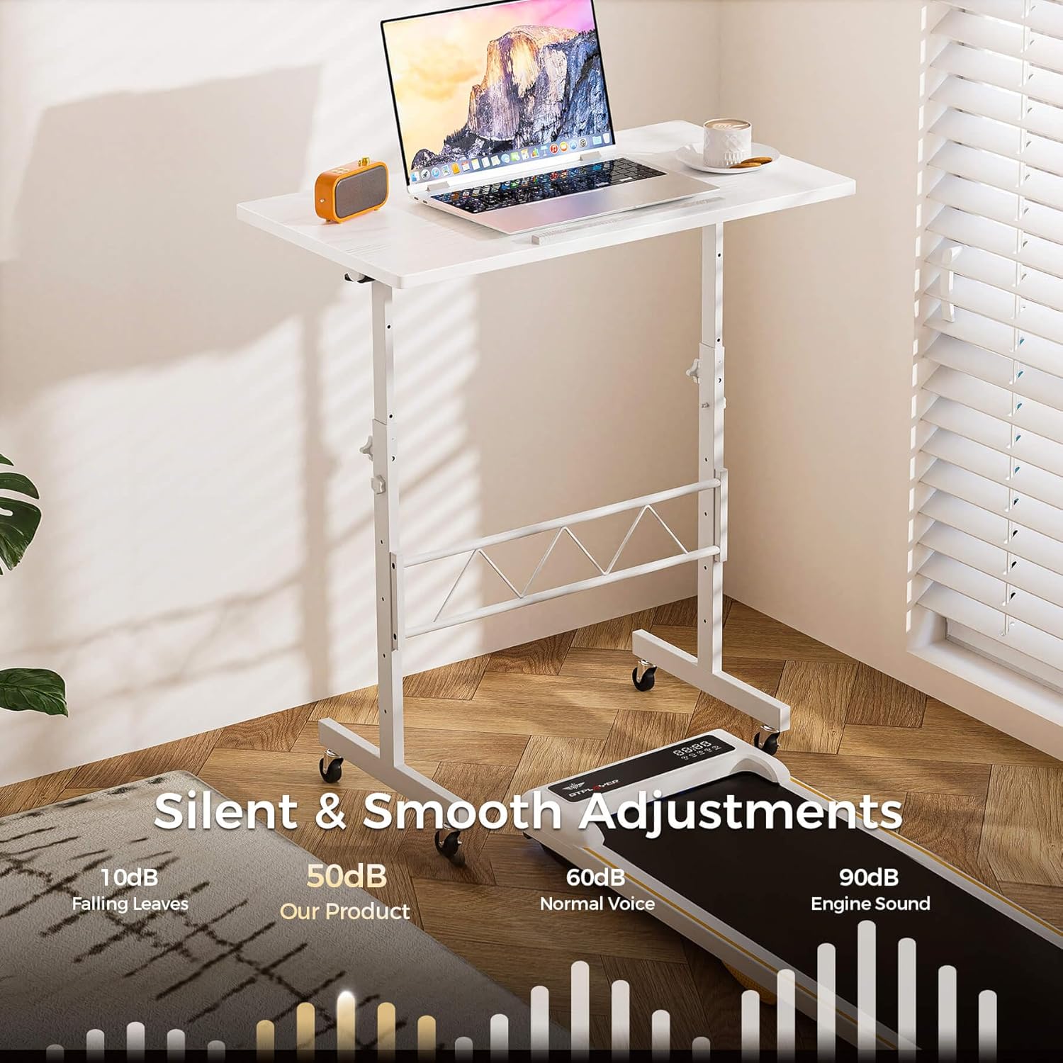 COMHOMA Small Adjustable Standing Desk & Tiltable Tabletop DH005