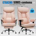 COMHOMA Big and Tall Office Chair 400lbs, 90°-150° Recline CH810