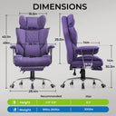 COMHOMA® Colorful Big and Tall Office Chair with Lumbar Support & Adjustable Footrest GT205