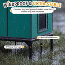LUCKLIFE® Extra Large Heated Cat House for Outside, 100% Weatherproof, 27.9"W x 16.5"D x 32.7"H, PET07