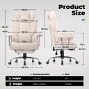 COMHOMA Colorful Big and Tall Office Chair with Lumbar Support & Adjustable Footrest GT205