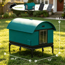 LUCKLIFE® Heated Outdoor Cat House, Weatherproof Shelter with Heating Pad, Winter Use PET06
