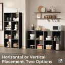 COMHOMA 4, 6, 8 Wood Cube Storage Organizer with Open Back and Removable Back Panels B3001