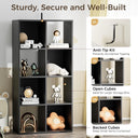 COMHOMA 4, 6, 8 Wood Cube Storage Organizer with Open Back and Removable Back Panels B3001