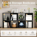 COMHOMA 4, 6, 8 Wood Cube Storage Organizer with Open Back and Removable Back Panels B3001