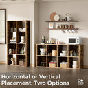 COMHOMA 4, 6, 8 Wood Cube Storage Organizer with Open Back and Removable Back Panels B3001