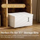 COMHOMA 4, 6, 8 Wood Cube Storage Organizer with Open Back and Removable Back Panels B3001