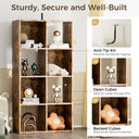 COMHOMA 4, 6, 8 Wood Cube Storage Organizer with Open Back and Removable Back Panels B3001