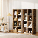 COMHOMA 4, 6, 8 Wood Cube Storage Organizer with Open Back and Removable Back Panels B3001