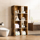 COMHOMA 4, 6, 8 Wood Cube Storage Organizer with Open Back and Removable Back Panels B3001