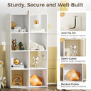 COMHOMA 4, 6, 8 Wood Cube Storage Organizer with Open Back and Removable Back Panels B3001