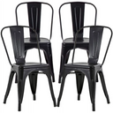 COMHOMA Metal Dining Chair Indoor Outdoor Chairs Patio Chairs-WMT-H0042-lxy
