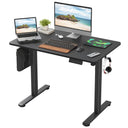 STARY Electric Standing Desk Adjustable Height Sit Stand Home Office Desk with Splice Board