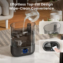 LUCKLIFE Smart Humidifiers for Bedroom,5L Top Fill Cool Mist & 36H Runtime Ultrasonic Humidifier,Quiet 28dB Essential Oil Diffuser for Baby & Plants, EH02