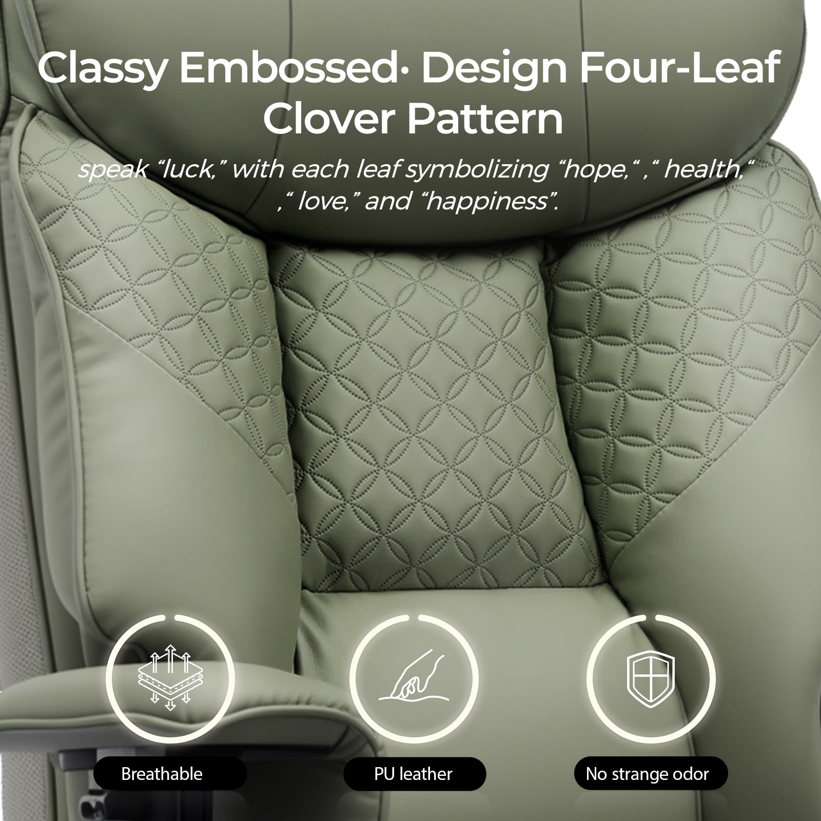 COMHOMA Big and Tall Office Chair 400lbs, 90°-150° Recline CH810