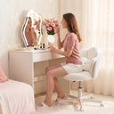 COMHOMA Petal Cute Vanity Chair, Height Adjustable CH718