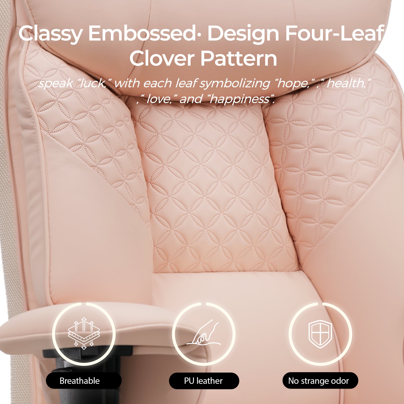 COMHOMA Big and Tall Office Chair 400lbs, 90°-150° Recline CH810