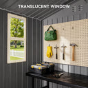 COMHOMA Outdoor Metal Storage Tool Shed B106