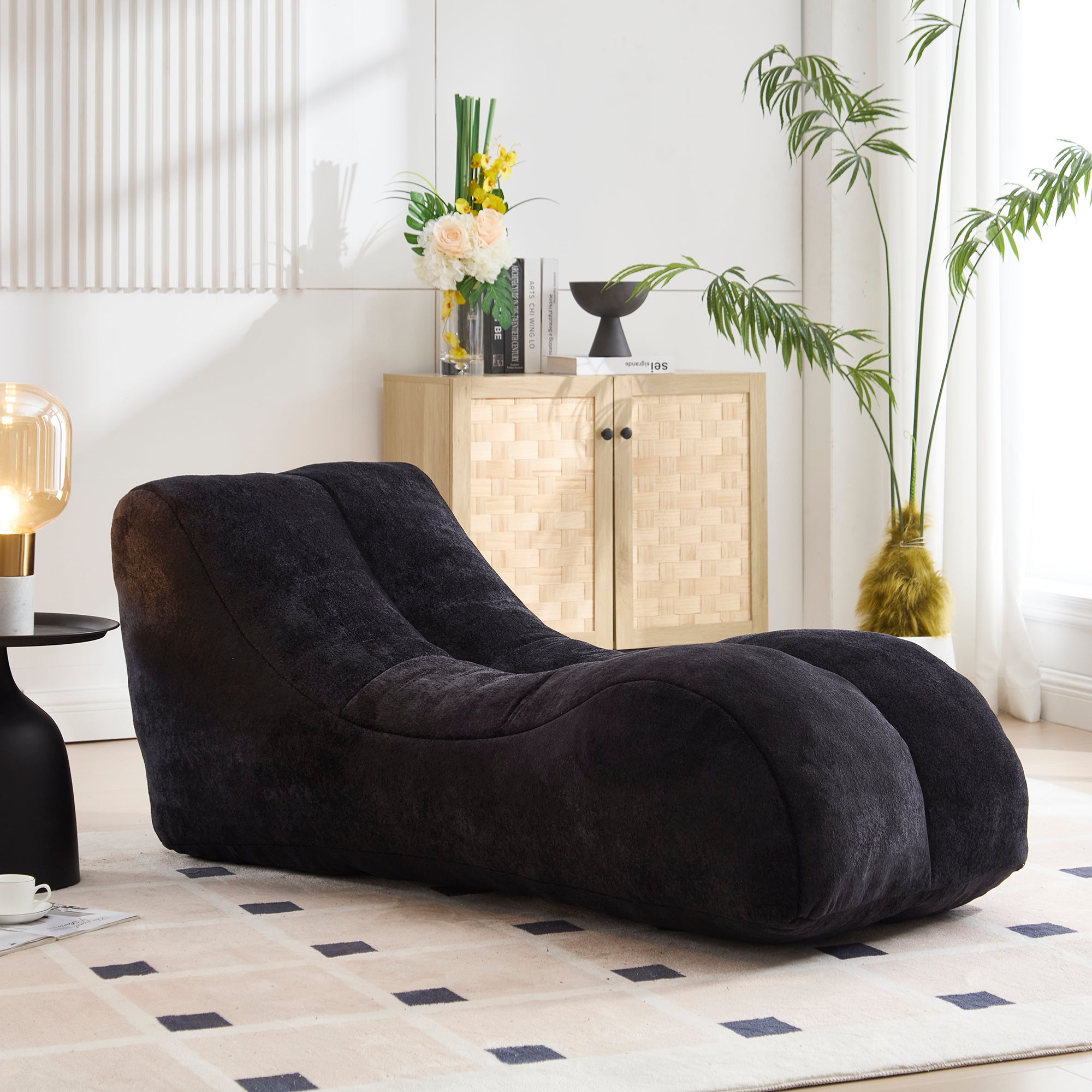Creative bean bag sofa chair for adults filled  with high-quality sponge that is plump and elastic fitting the curves of the human body and providing gentle support to the body in all as