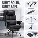 Cloudrest Pro® Big Tall Office Chair 400lbs with Built-In Lumbar Support, Footrest & Pillow CH620-SP